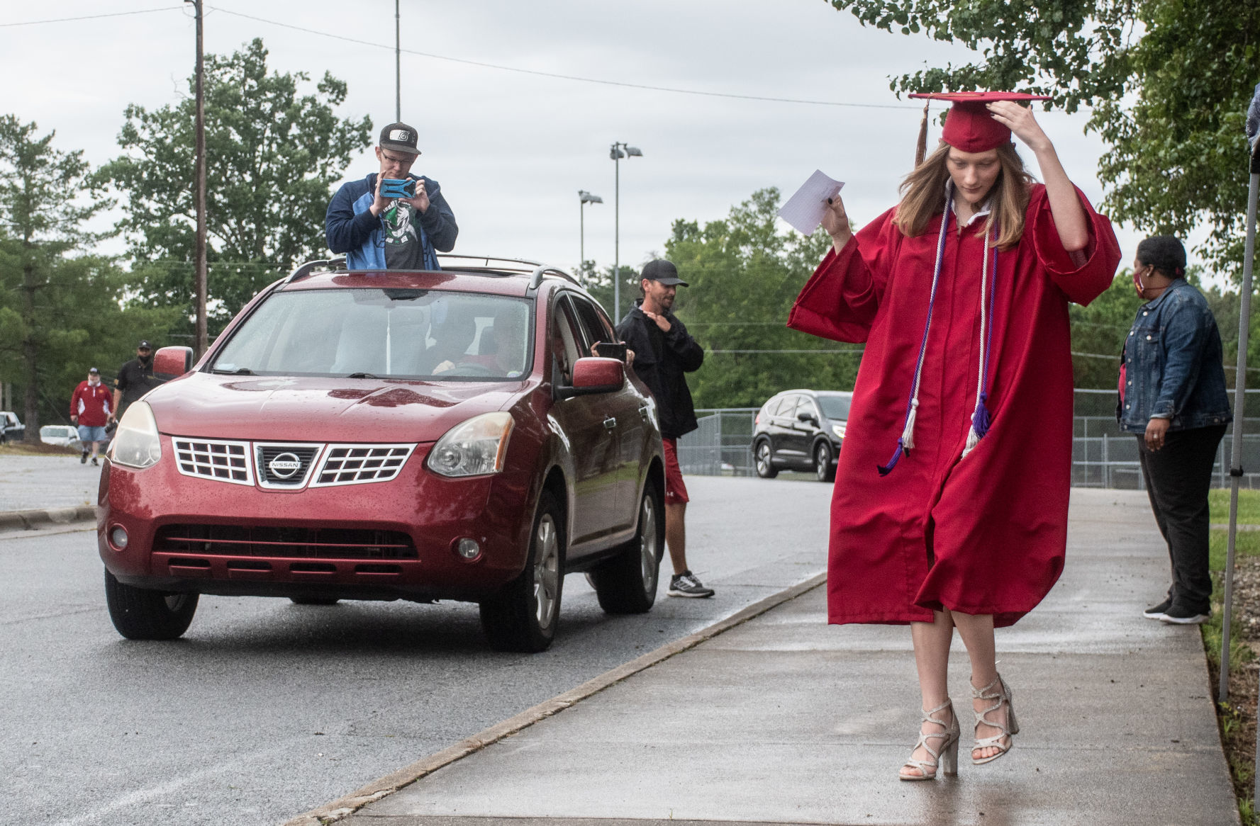 Southern Guilford High School's drive-thru graduation